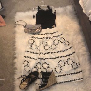 Black white skirt women’s size small